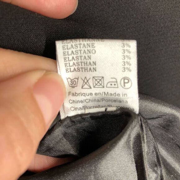 SWEEWE PARIS Black Gold‎ Embroidery Lined Pencil Skirt Sz S - Picture 8 of 8